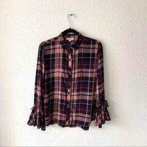 Beachlunchlounge Plaid Shirt XS | Flounce Sleeves